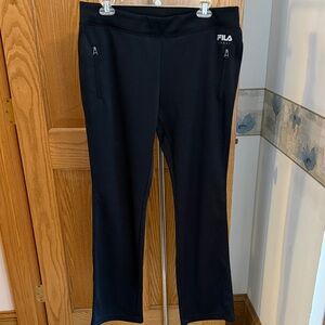 Fila Black Sports flare bootcut pants